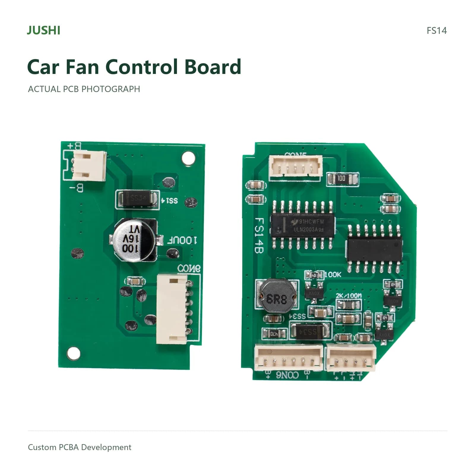 Car Fan Control Board, actual PCB photograph