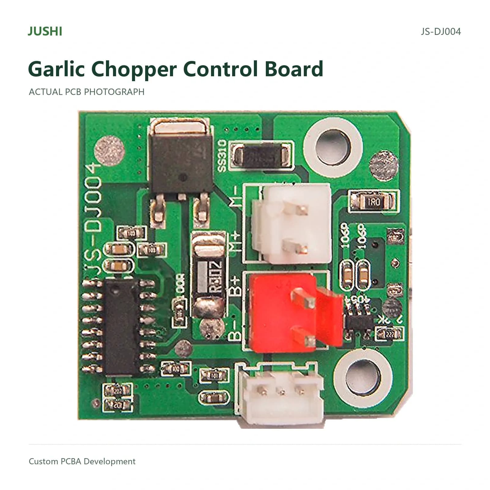 Garlic Chopper Control Board, actual PCB photograph