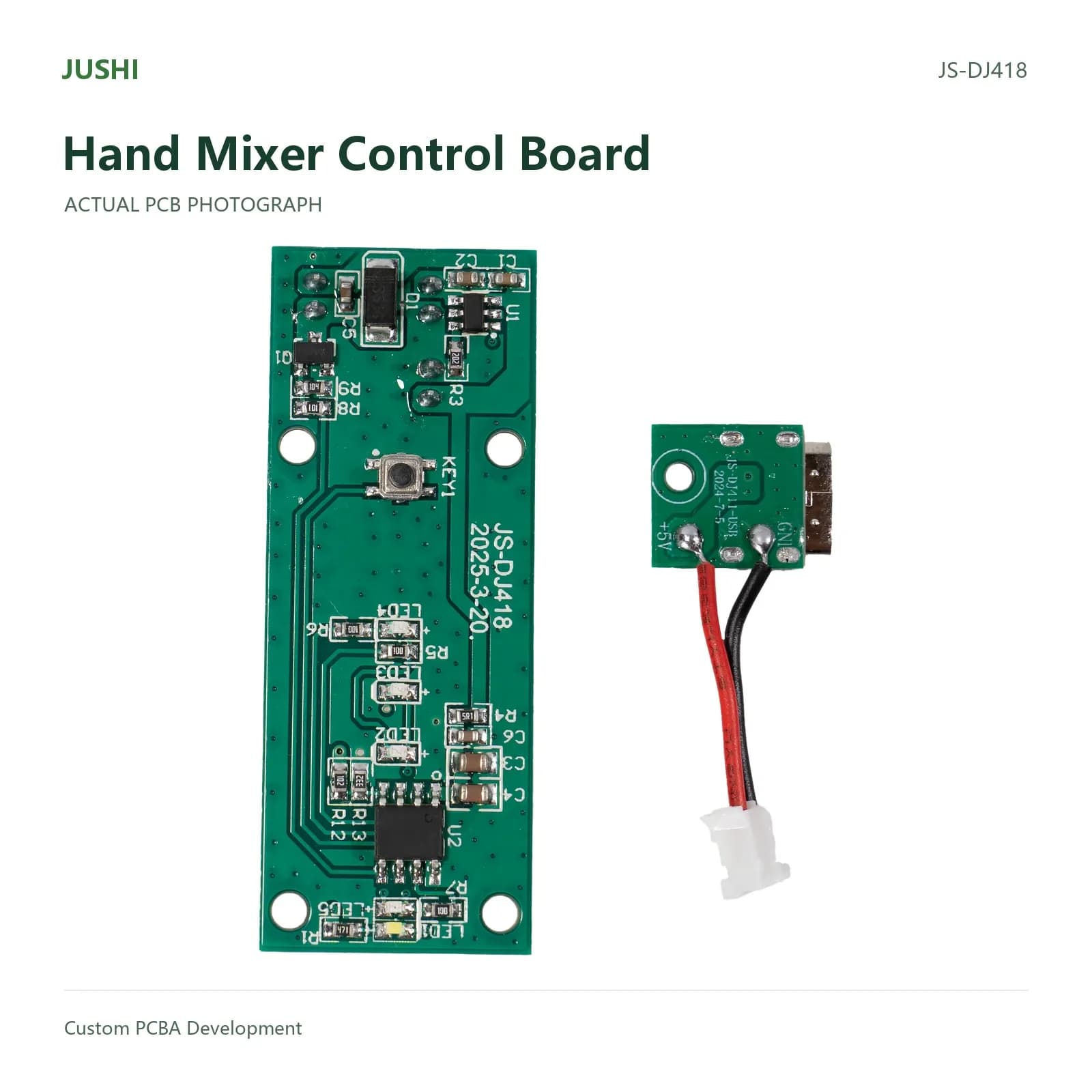 Hand Mixer Control Board, actual PCB photograph