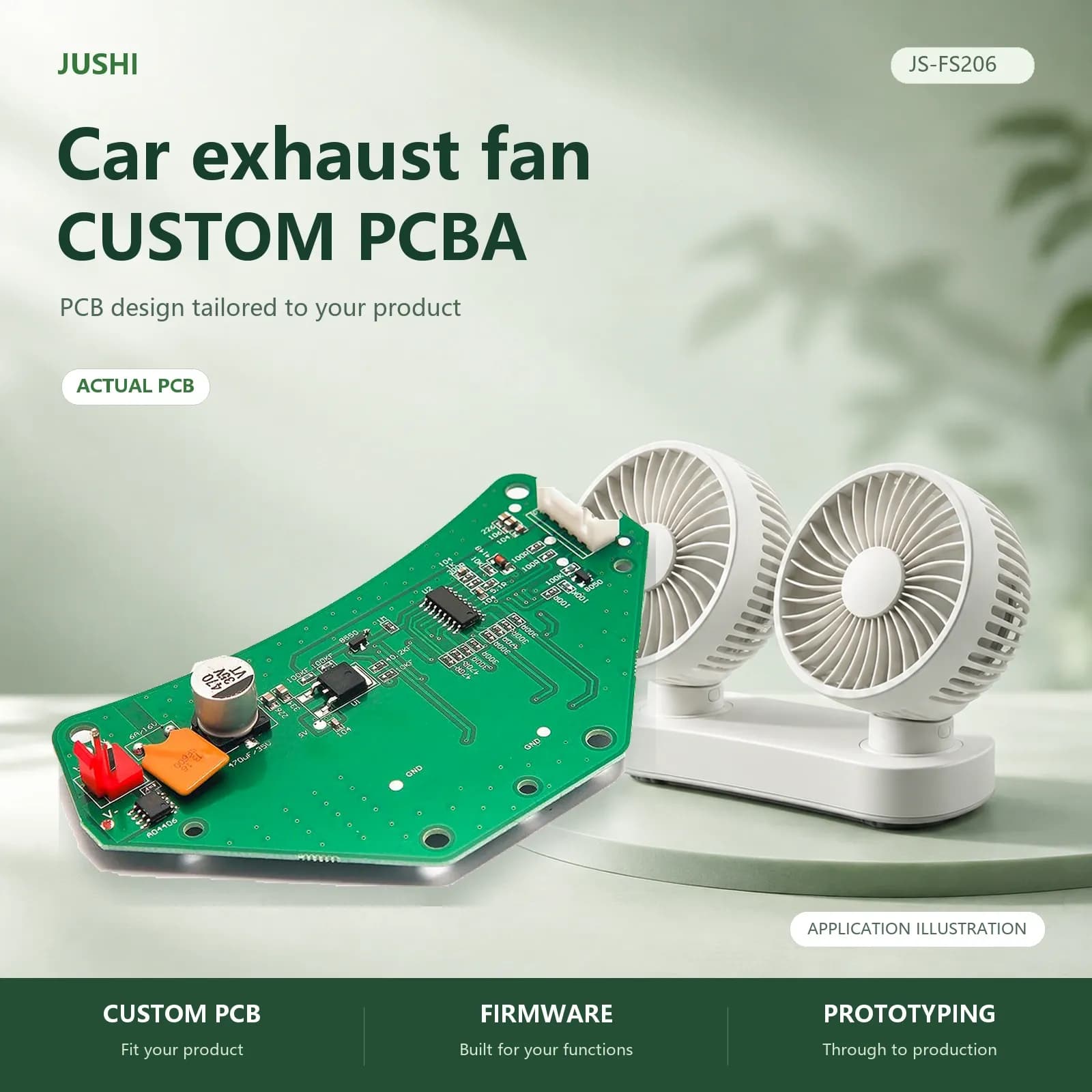 12V/24V Car Exhaust Fan Control Board