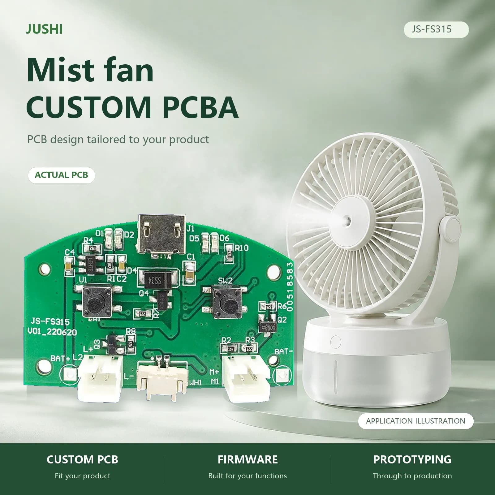 Humidifying Mist Fan Control Board