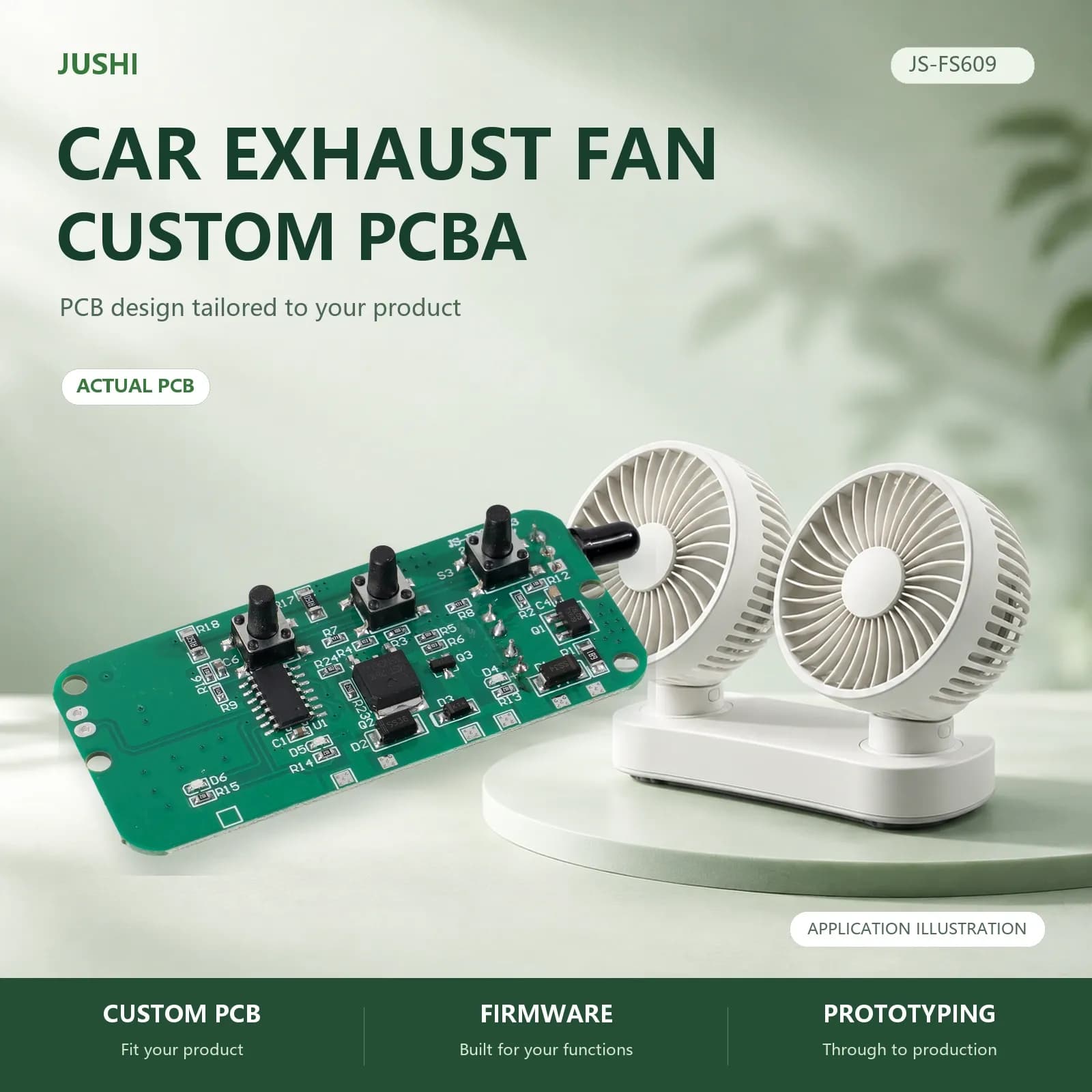 Car Exhaust Fan Control Board