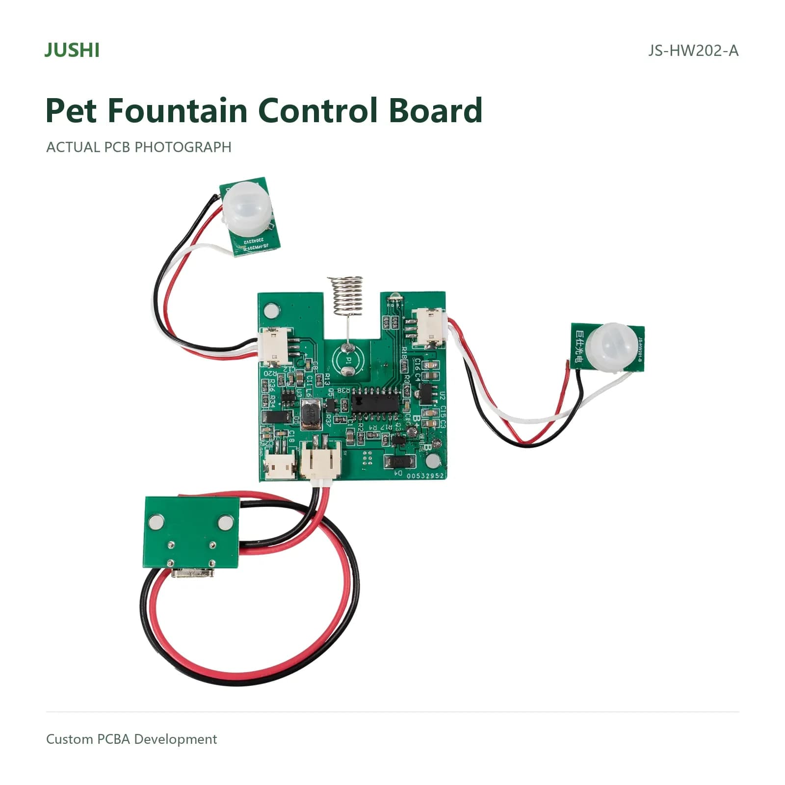 Pet Fountain Control Board, actual PCB photograph