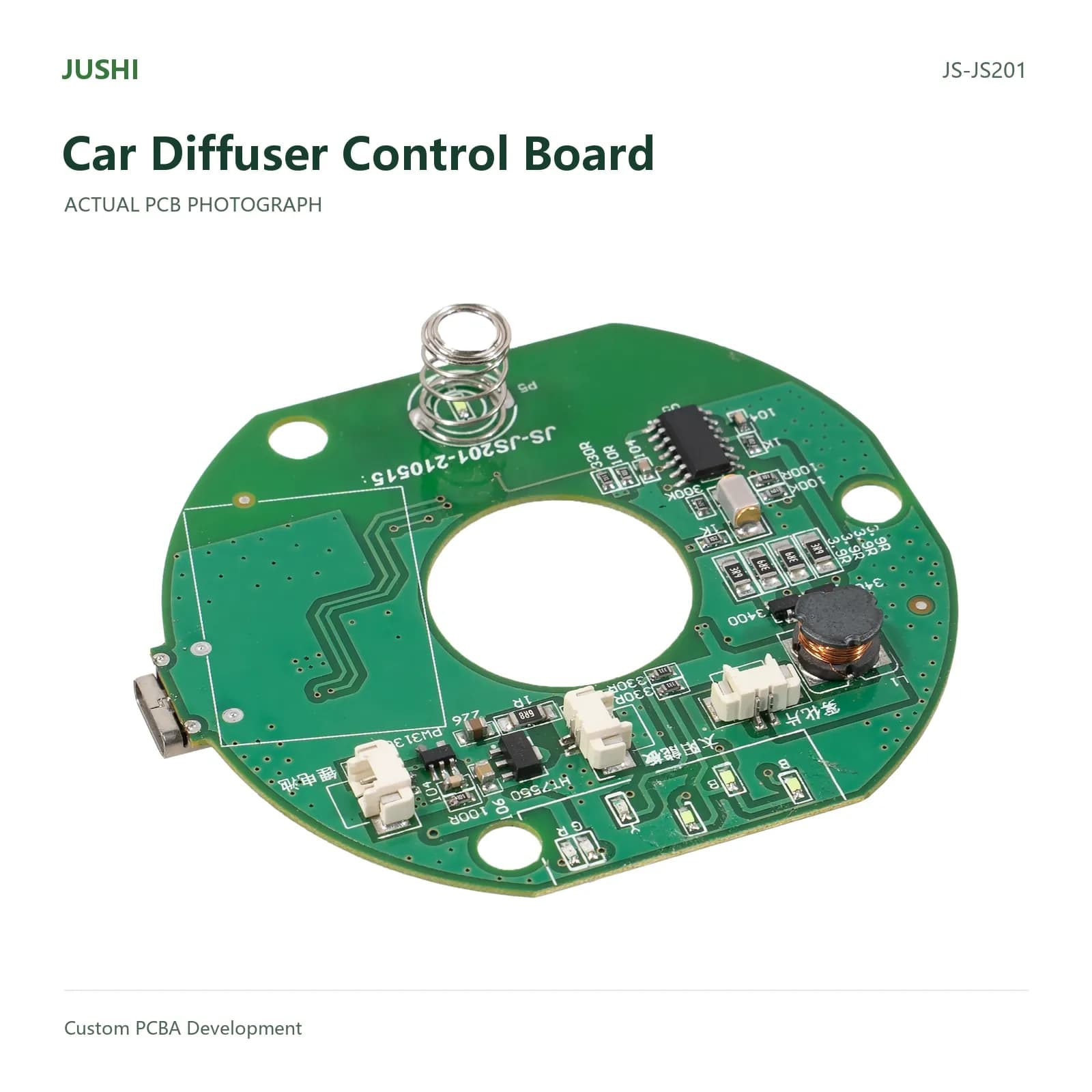 Car Diffuser Control Board, actual PCB photograph